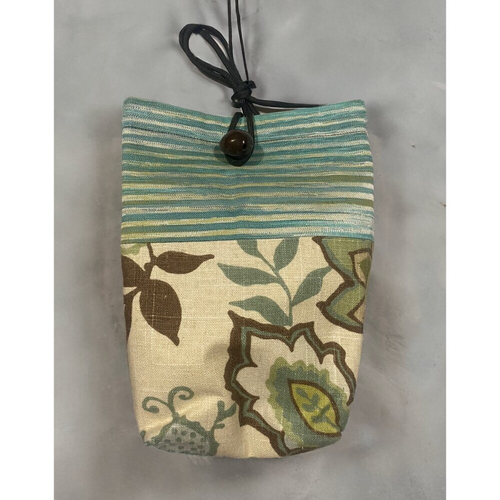 NEW: Handmade Artisan Cotton Cross Body Purse Colorful w/ Toggle Closure